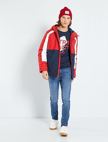 Calças de ganga skinny com efeito plissado - Kiabi