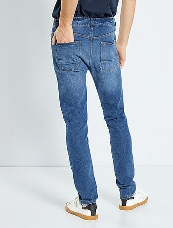 Calças de ganga skinny com efeito plissado - Kiabi