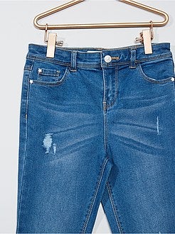 Calças de ganga skinny destroy - Kiabi