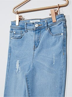 Calças de ganga skinny destroy - Kiabi