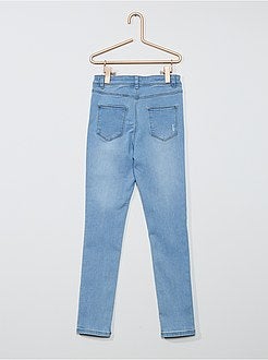 Calças de ganga skinny destroy - Kiabi