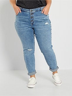 Calças de ganga skinny destroy - Kiabi