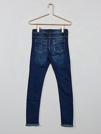 Calças de ganga skinny efeito gasto 'lantejoulas' - Kiabi