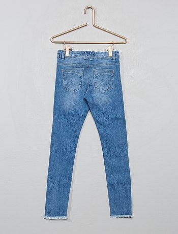 Calças de ganga skinny efeito gasto 'lantejoulas' - Kiabi