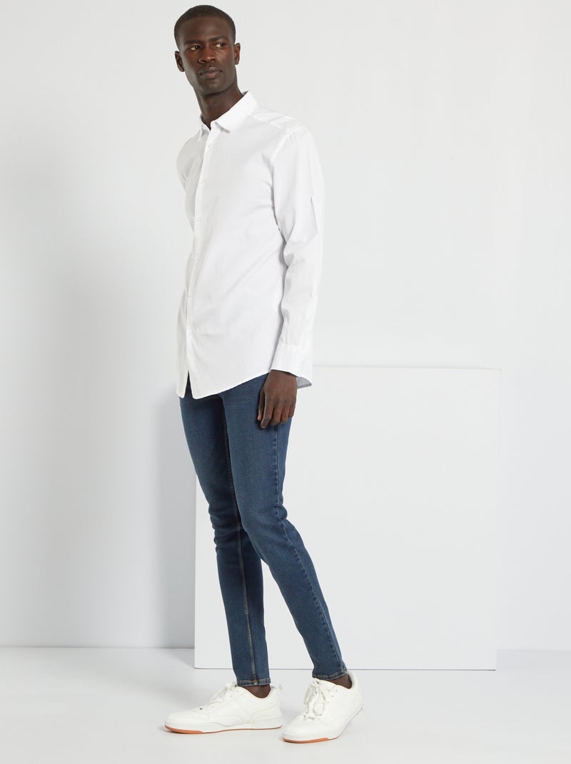 Calças de ganga skinny elásticas - L32 Azul Black - Kiabi