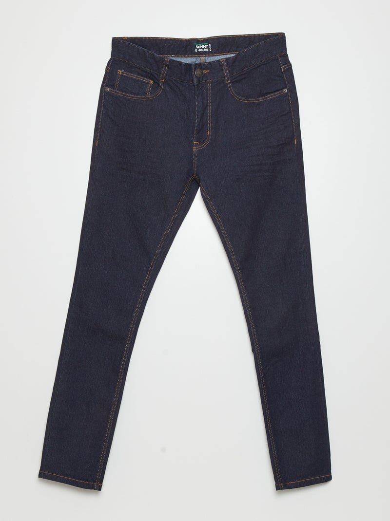 Calças de ganga skinny elásticas L30 AZUL - Kiabi