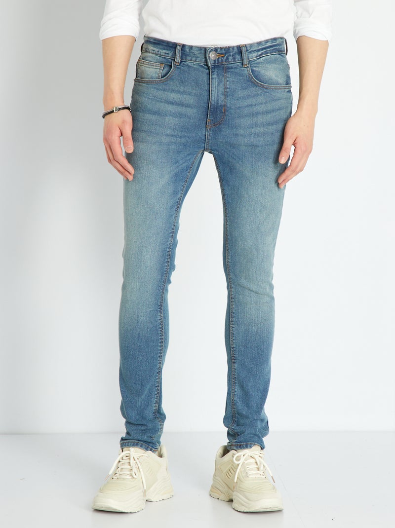 Calças de ganga skinny elásticas L30 Pedra Usada - Kiabi