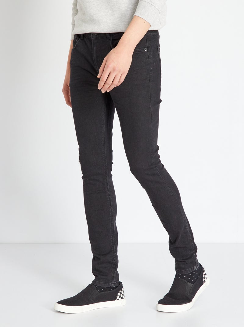 Calças de ganga skinny elásticas L30 PRETO - Kiabi