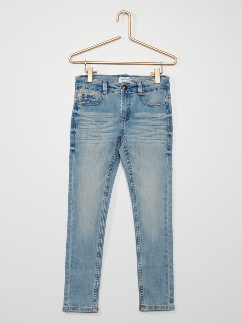 Calças de ganga skinny elásticas resistentes Azul - Kiabi