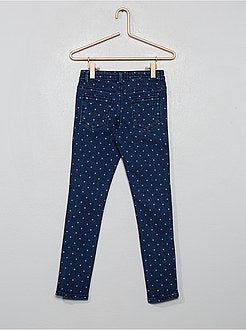 Calças de ganga skinny estampadas - Kiabi