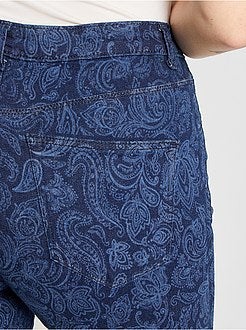 Calças de ganga skinny estampadas - Kiabi