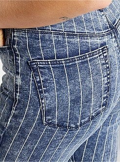 Calças de ganga skinny estampadas - Kiabi