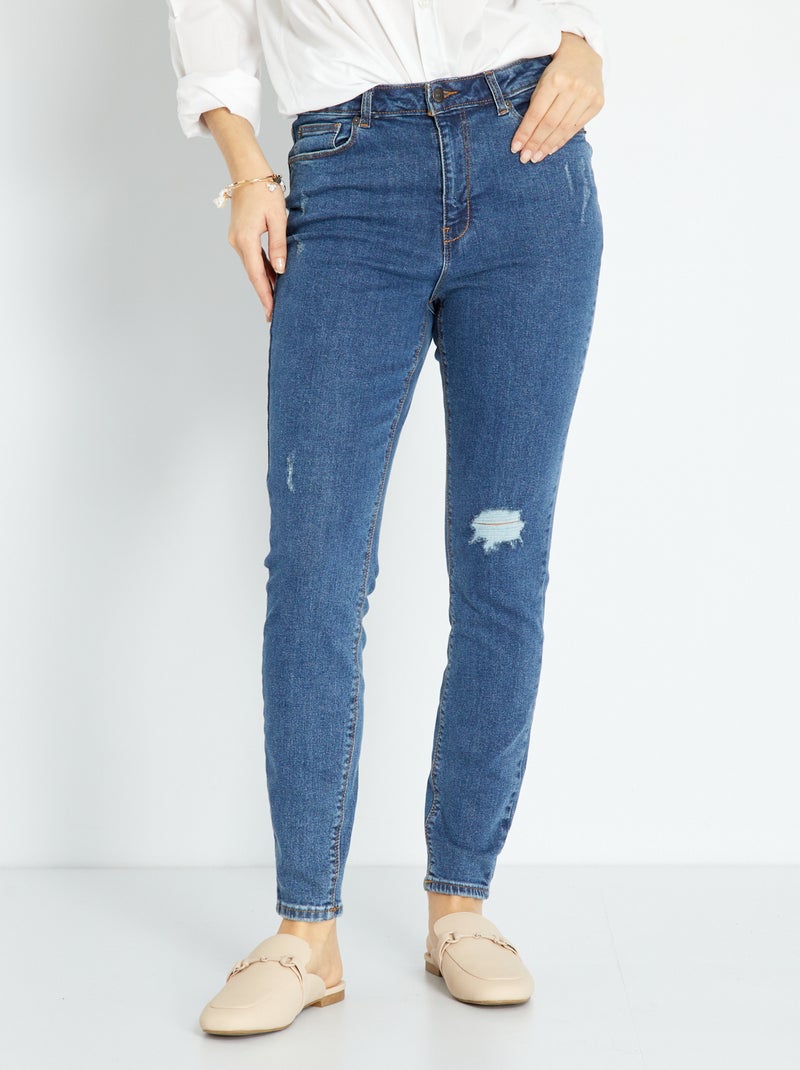 Calças de ganga skinny fit/corte muito justo AZUL - Kiabi