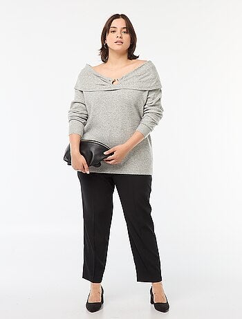 Calças de ganga skinny fit/corte muito justo com cós elástico