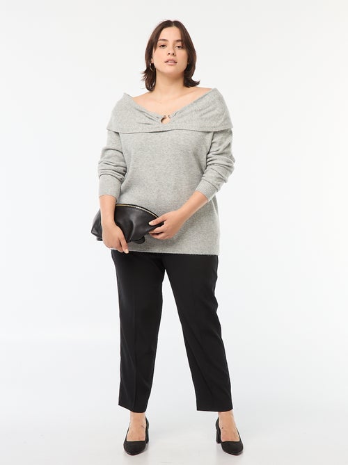 Calças de ganga skinny fit/corte muito justo com cós elástico - Kiabi