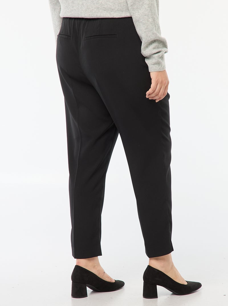 Calças de ganga skinny fit/corte muito justo com cós elástico Preto - Kiabi