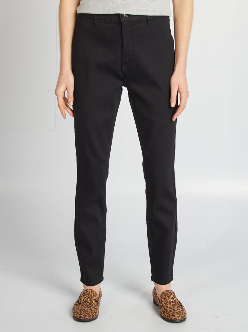 Calças de ganga skinny fit/corte muito justo Preto - Kiabi