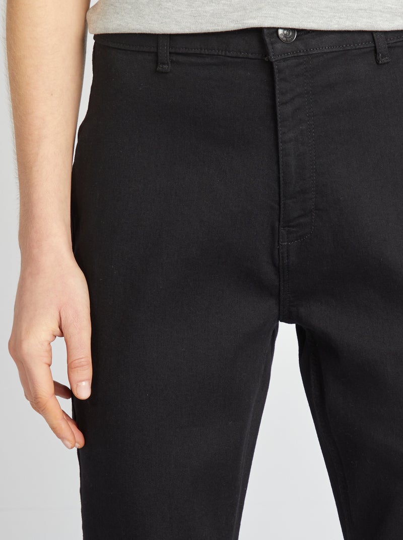 Calças de ganga skinny fit/corte muito justo Preto - Kiabi