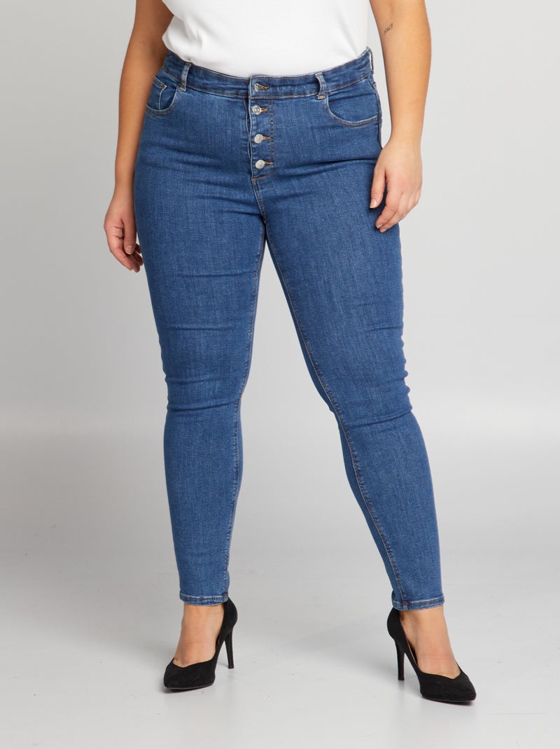 Calças de ganga skinny L28 AZUL - Kiabi