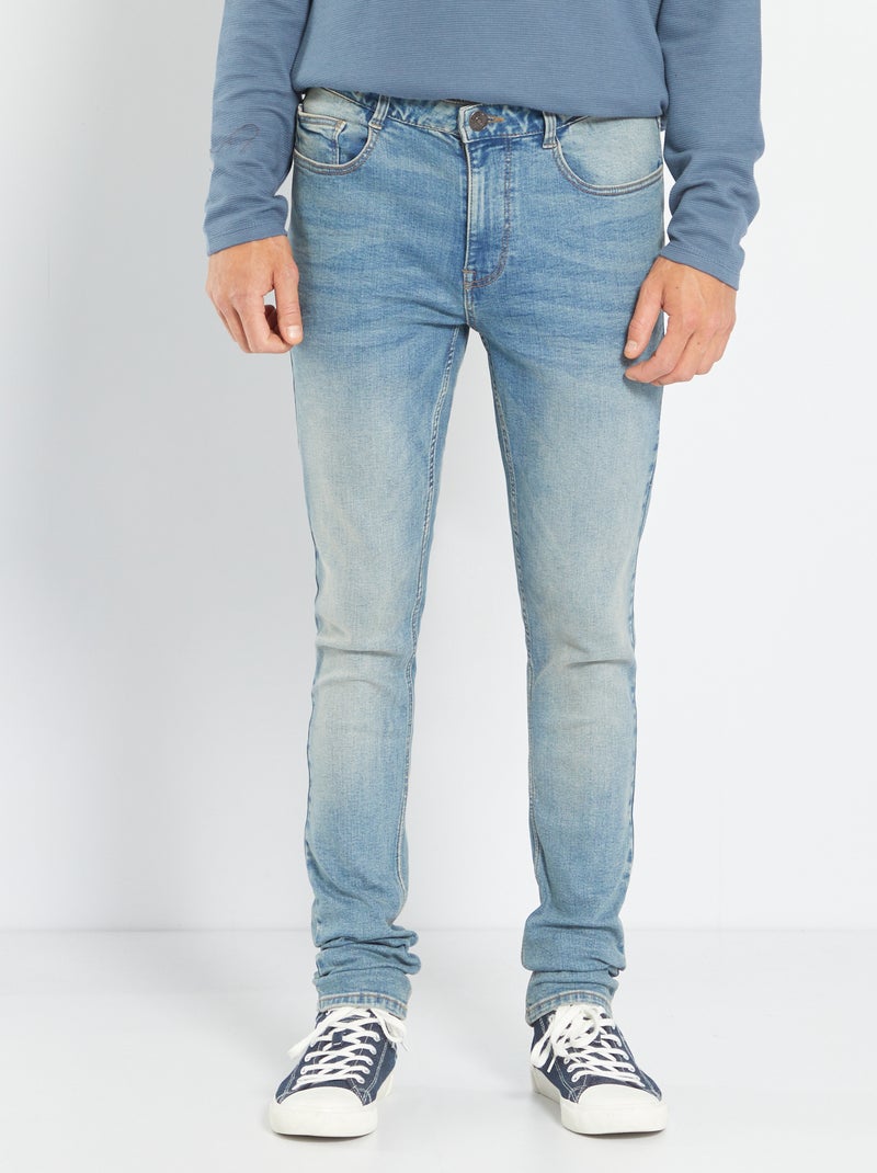 Calças de ganga skinny L30 AZUL - Kiabi