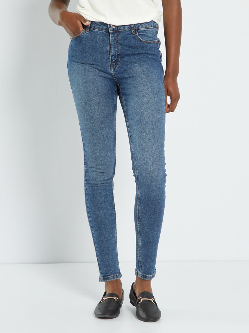 Calças de ganga skinny L32 AZUL - Kiabi