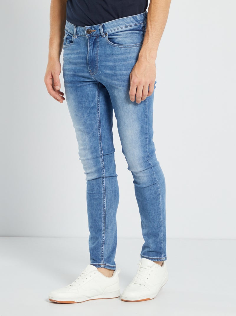 Calças de ganga skinny L32 AZUL - Kiabi