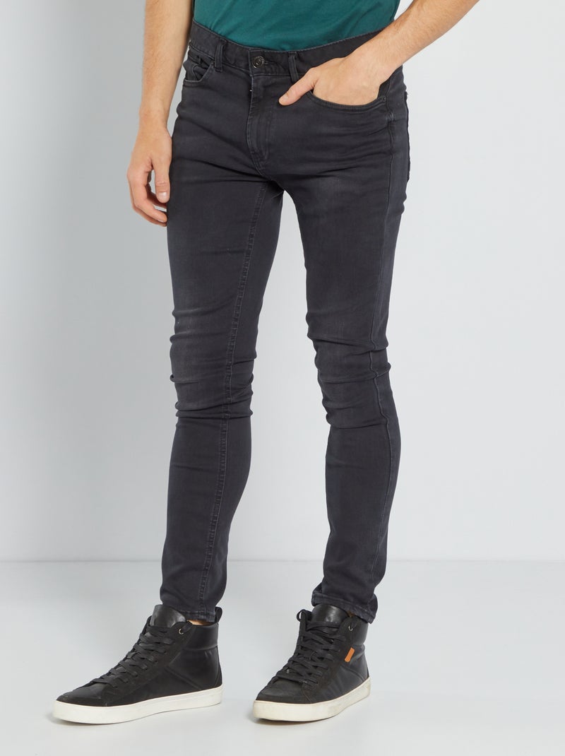 Calças de ganga skinny L32 PRETO - Kiabi