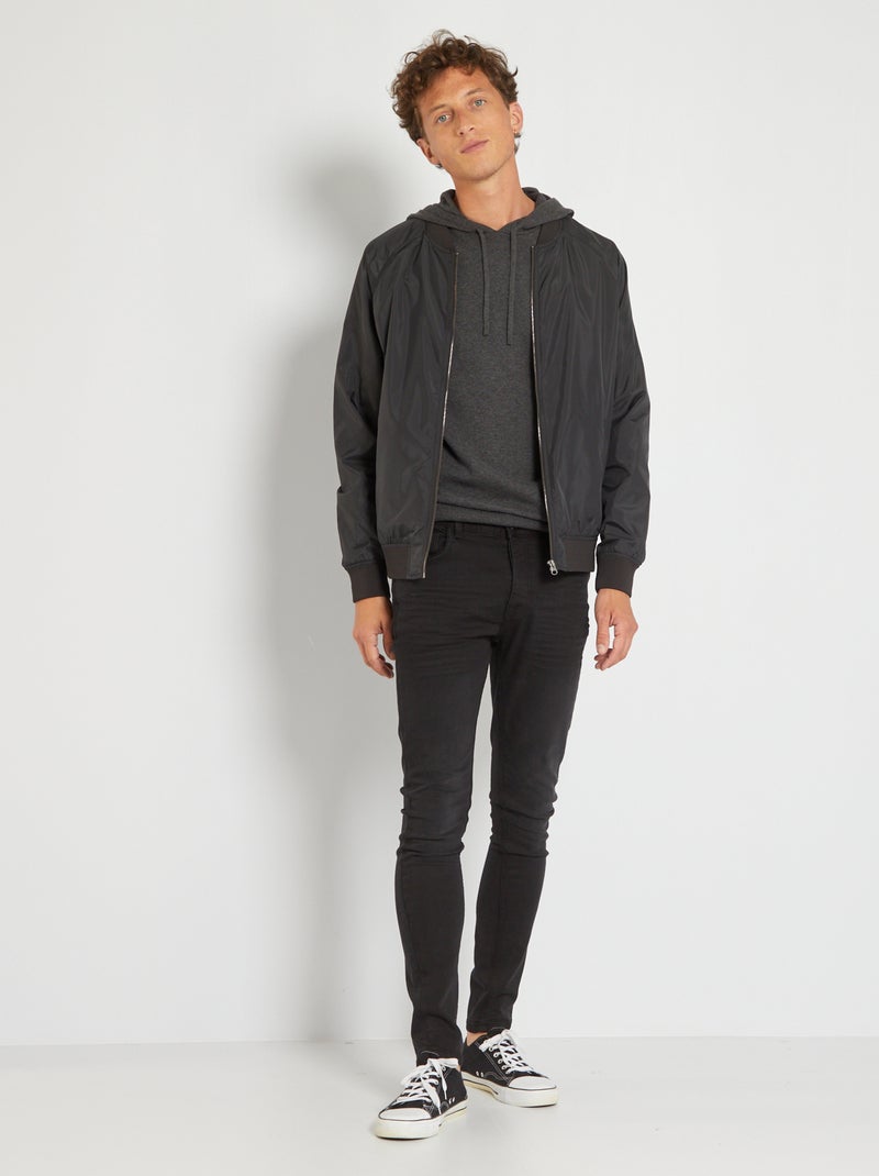 Calças de ganga skinny L32 PRETO - Kiabi