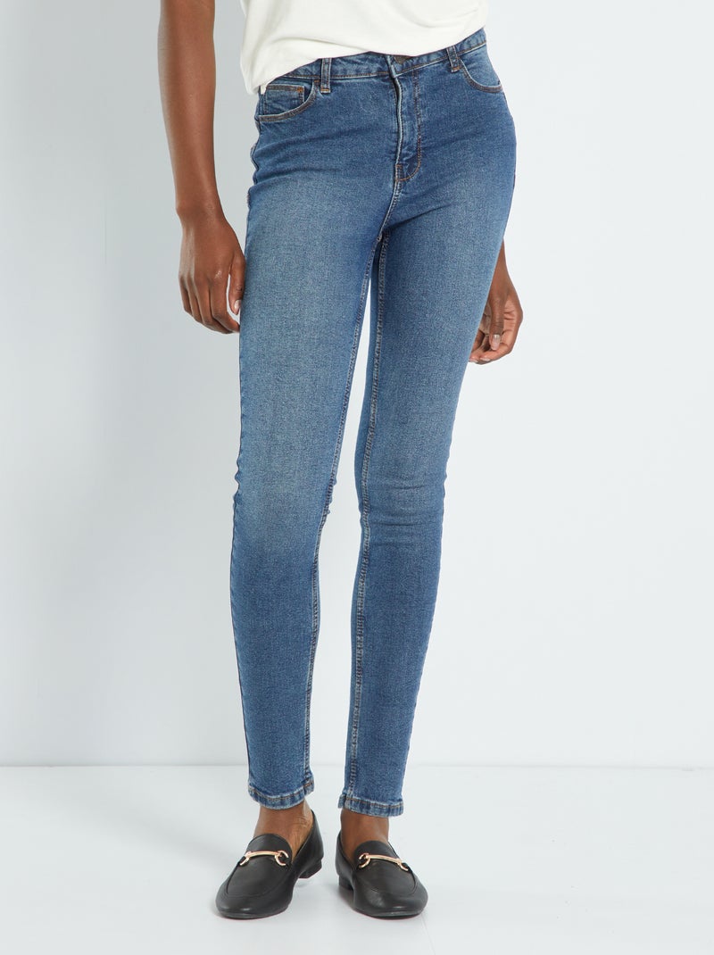 Calças de ganga skinny L34 AZUL - Kiabi
