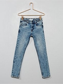 Menino 3-12 anos - Calças de ganga skinny neve - Kiabi