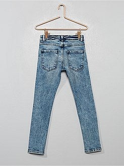 Menino 3-12 anos - Calças de ganga skinny neve - Kiabi