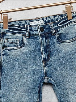 Menino 3-12 anos - Calças de ganga skinny neve - Kiabi