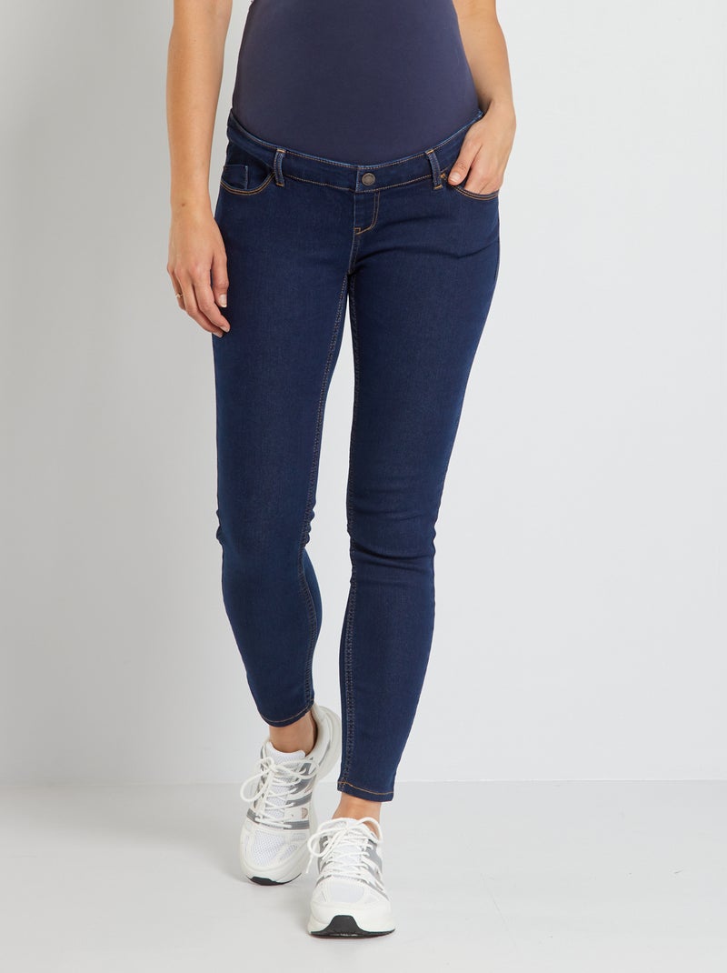 Calças de ganga skinny pré-mamã L28 AZUL - Kiabi
