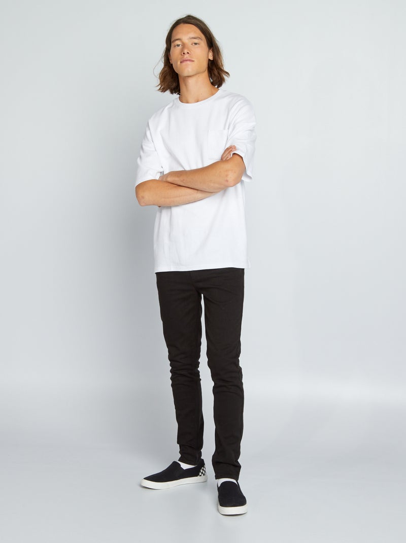 Calças de ganga skinny Preto - Kiabi