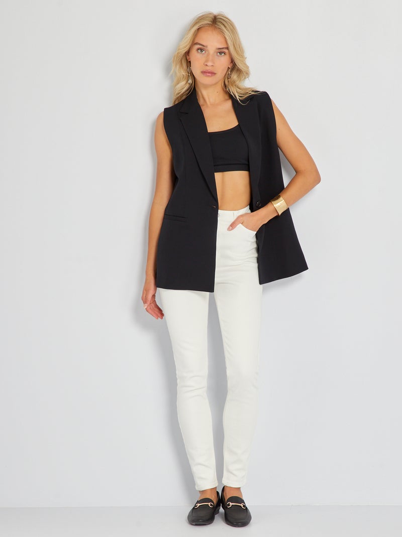 Calças de ganga skinny push-up - L28 BRANCO - Kiabi