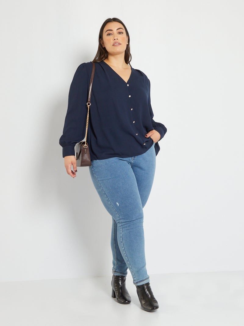 Calças de ganga skinny push-up AZUL - Kiabi