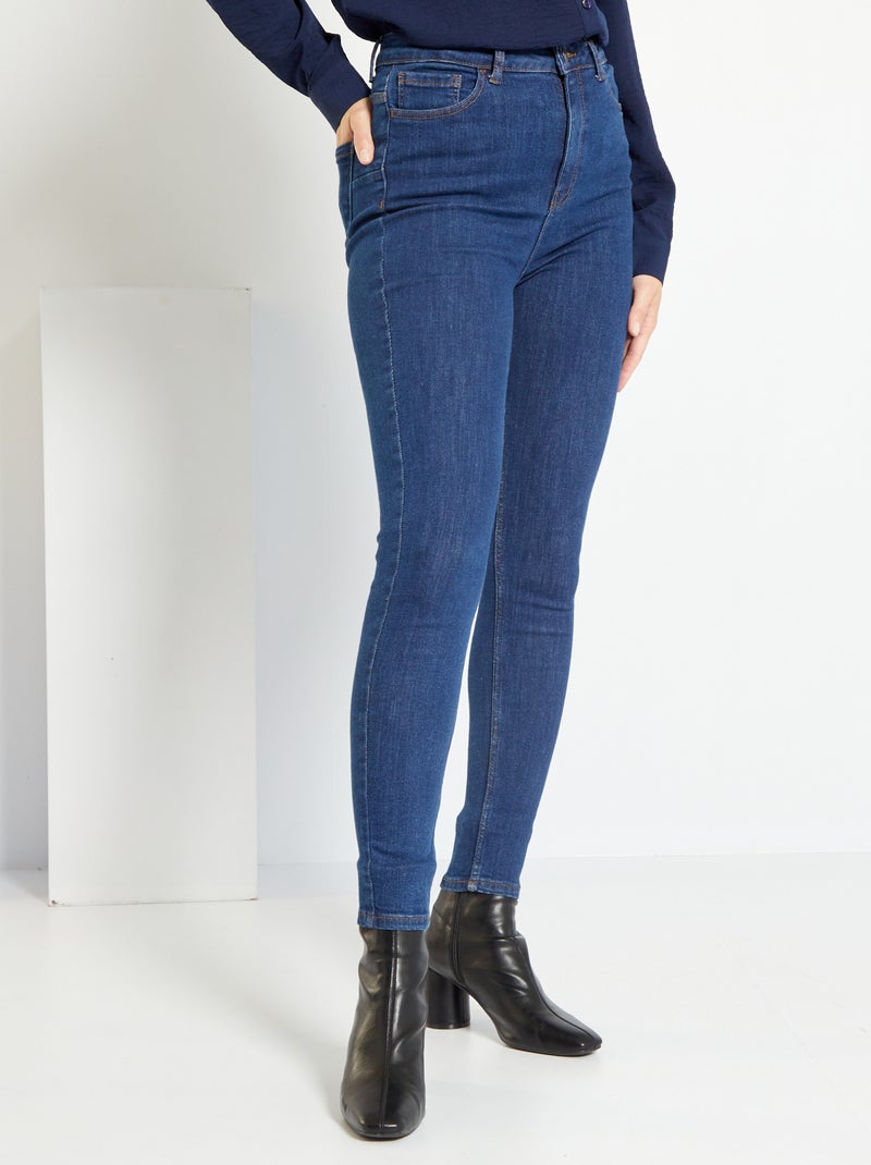Calças de ganga skinny push up AZUL - Kiabi