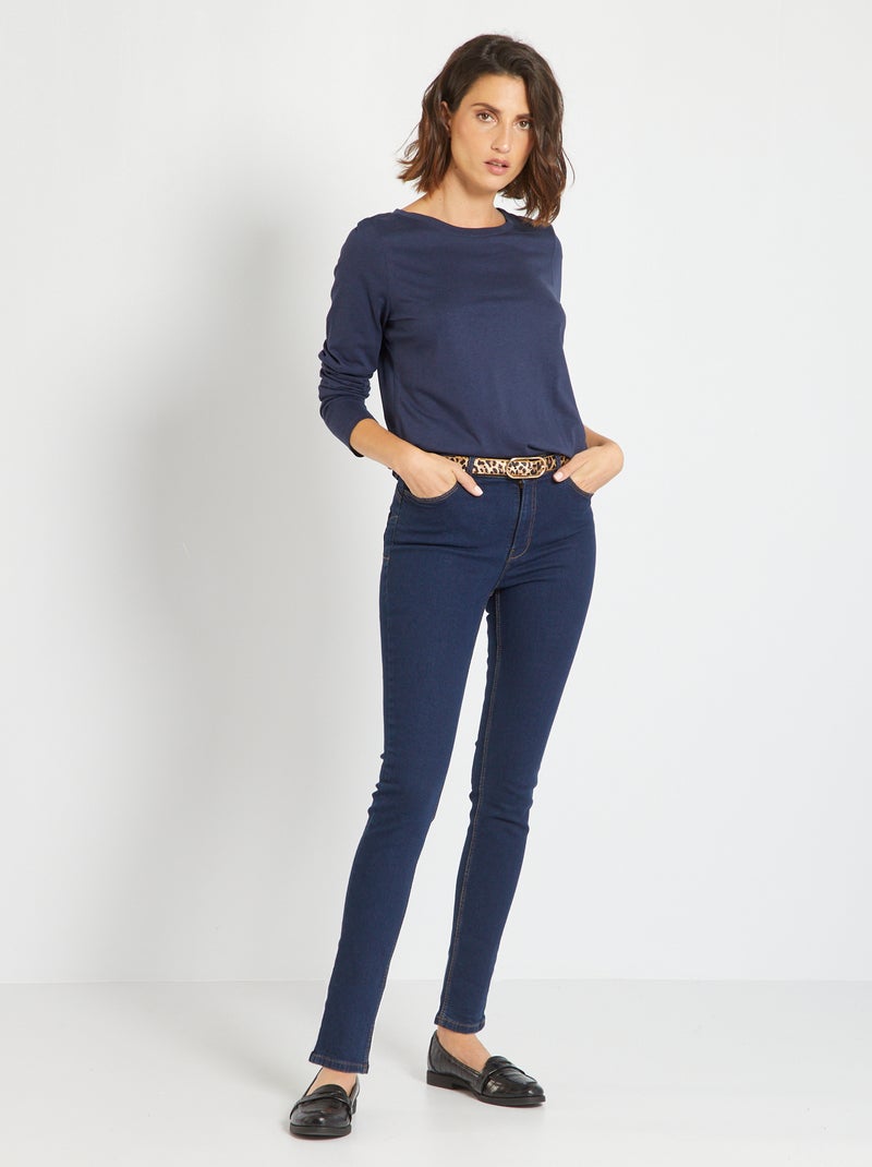 Calças de ganga skinny push up L28 AZUL - Kiabi