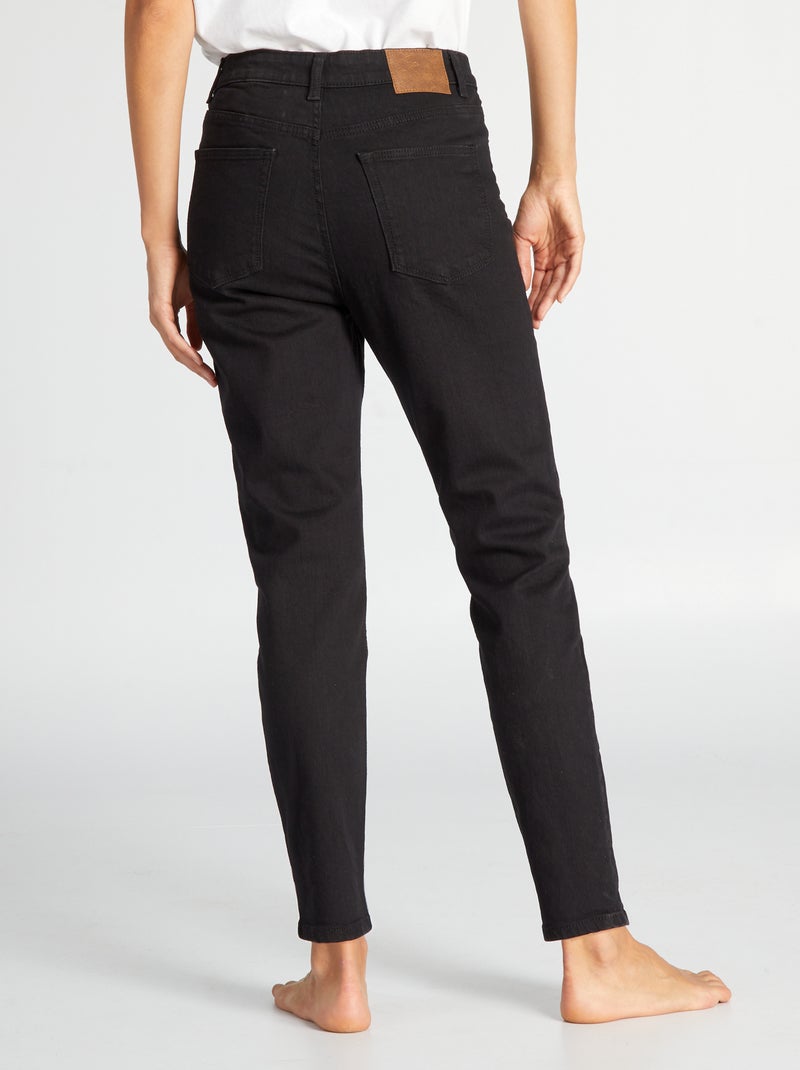 Calças de ganga slim - 28L PRETO - Kiabi