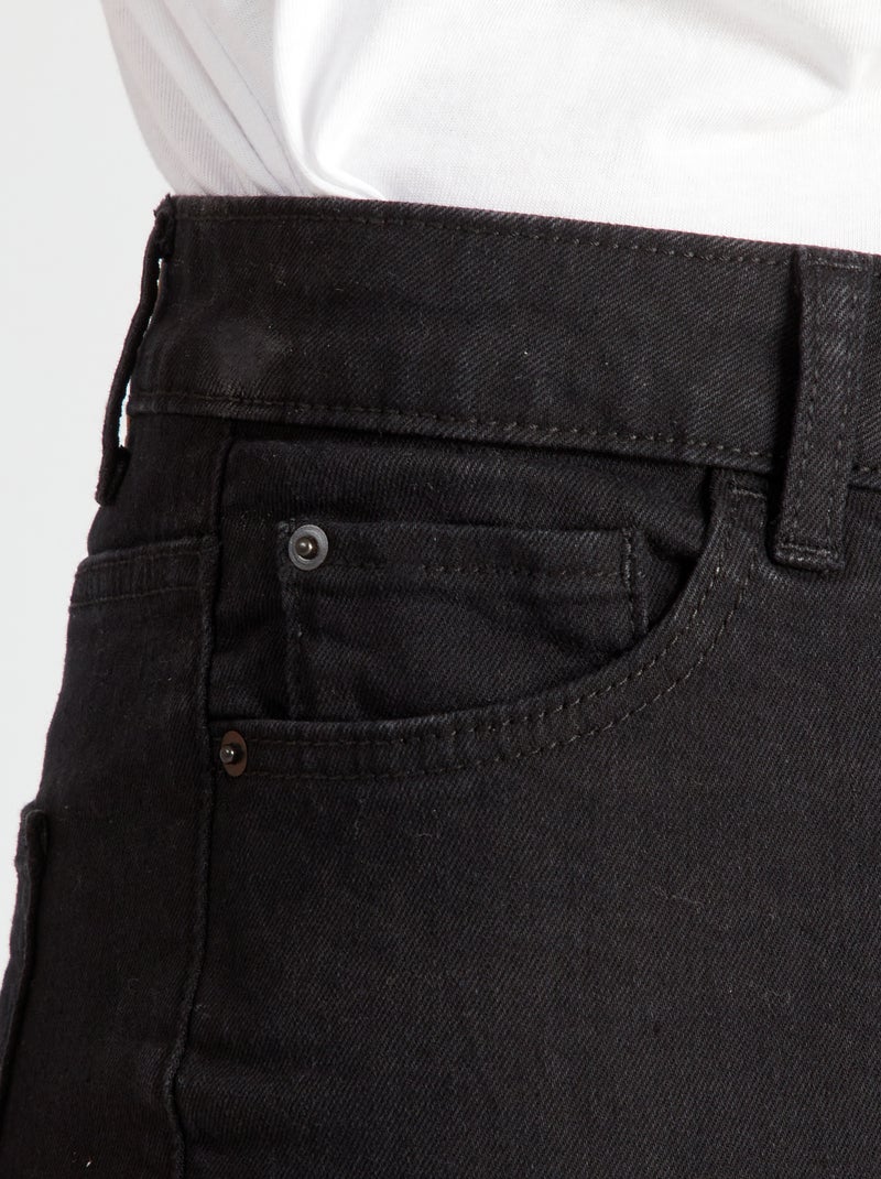 Calças de ganga slim - 28L PRETO - Kiabi