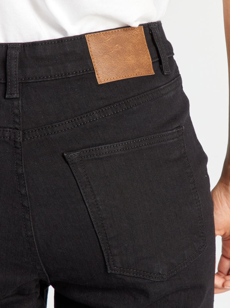 Calças de ganga slim - 28L PRETO - Kiabi