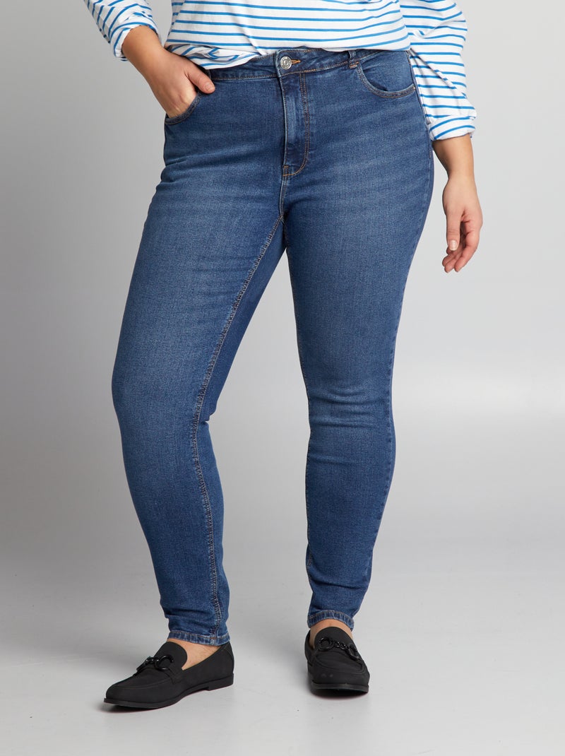 Calças de ganga slim - L30 AZUL - Kiabi
