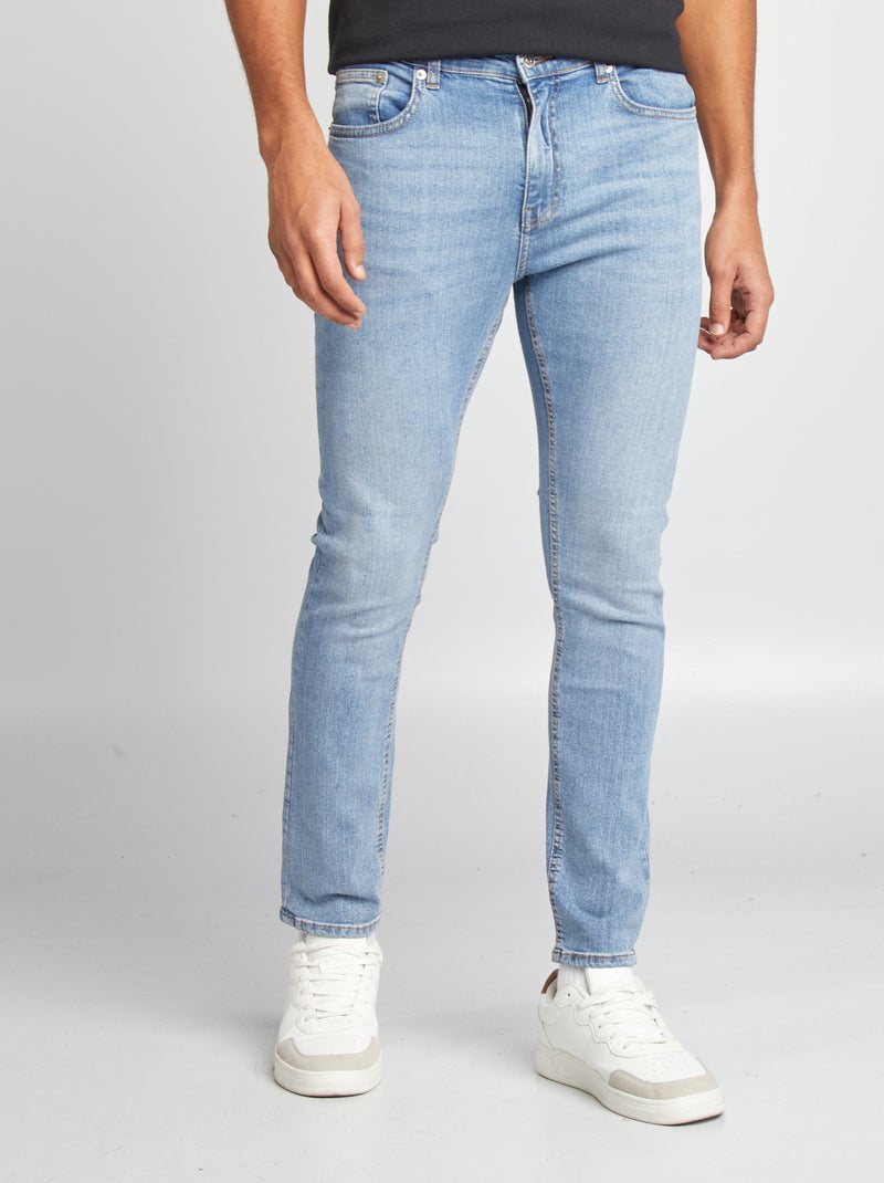 Calças de ganga slim  - L30 AZUL - Kiabi
