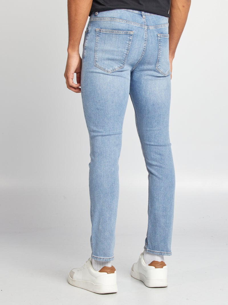 Calças de ganga slim  - L30 AZUL - Kiabi
