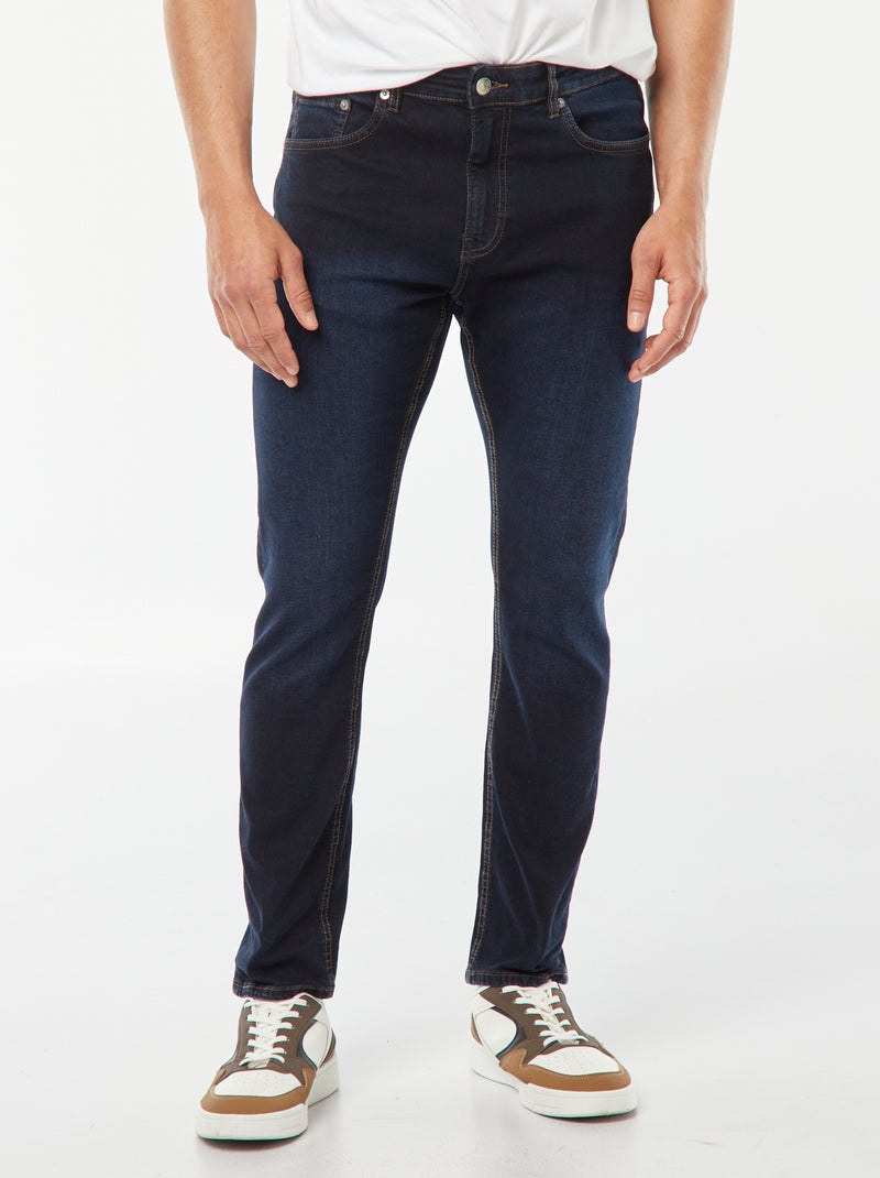 Calças de ganga slim  - L30 AZUL - Kiabi