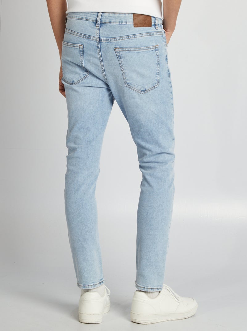 Calças de ganga slim  - L30 AZUL - Kiabi