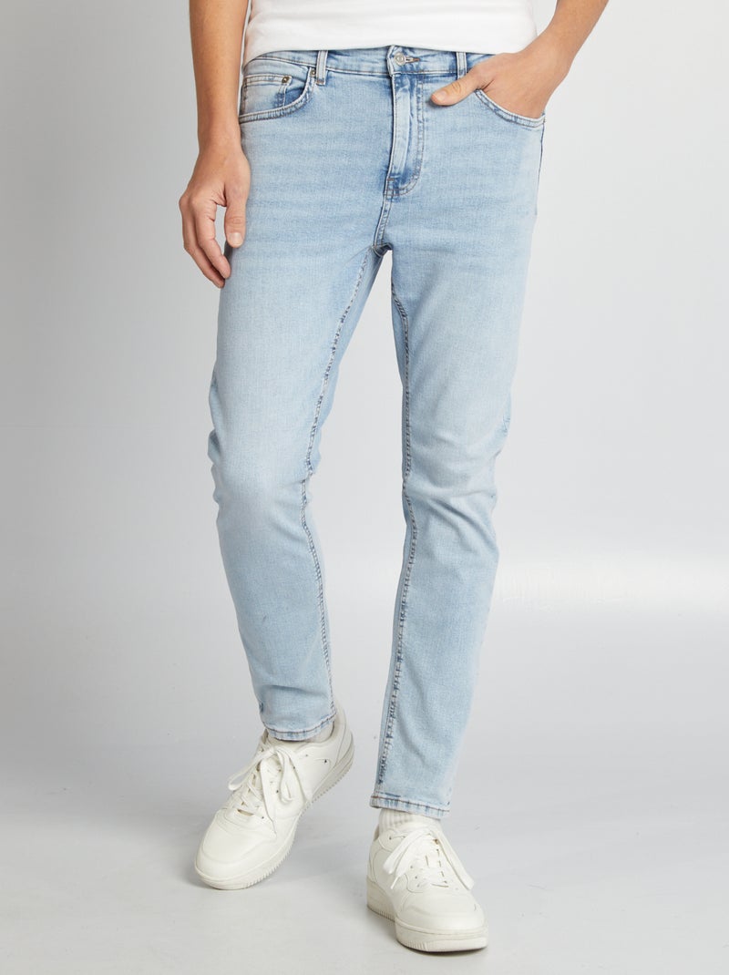 Calças de ganga slim  - L30 AZUL - Kiabi