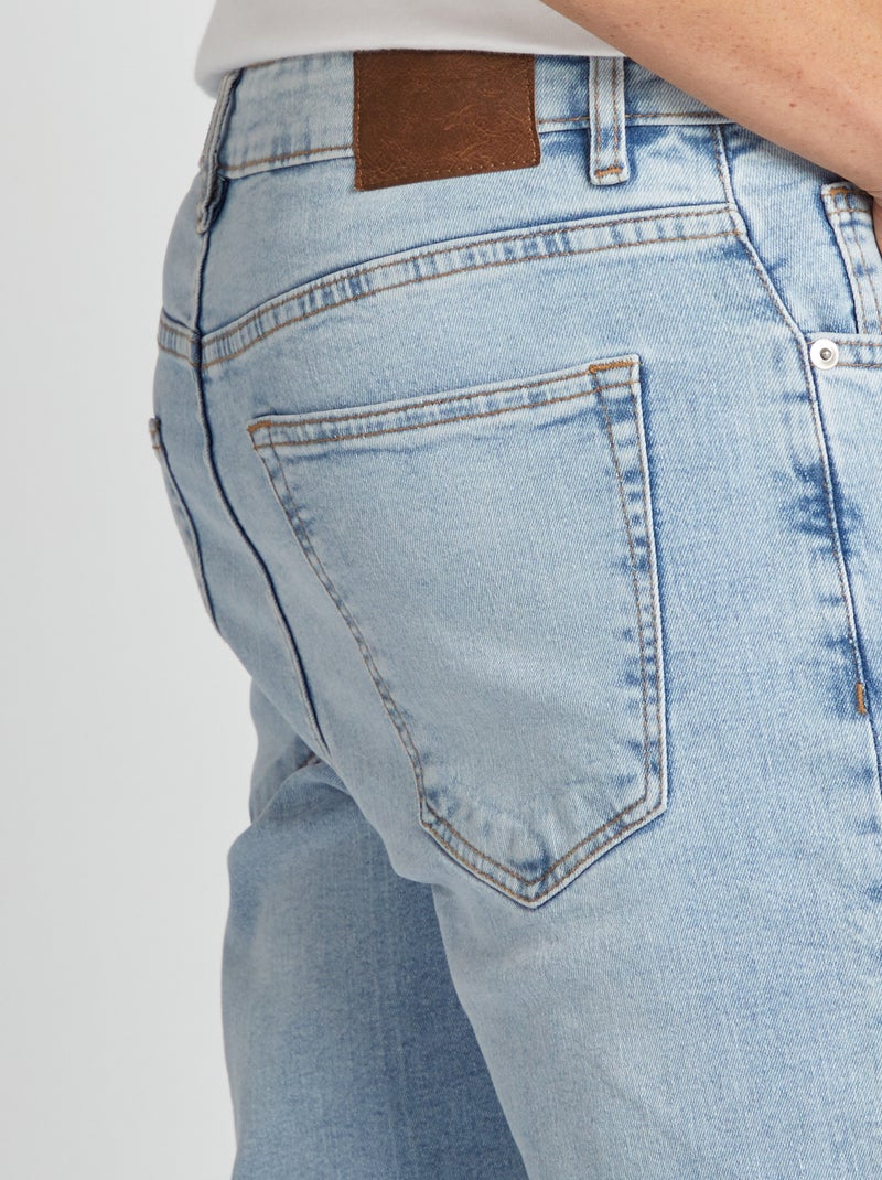 Calças de ganga slim  - L30 AZUL - Kiabi