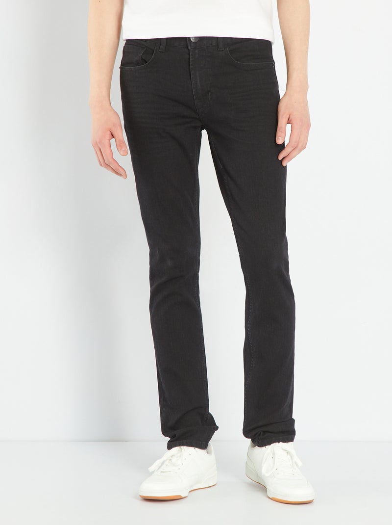 Calças de ganga slim - L30 PRETO - Kiabi