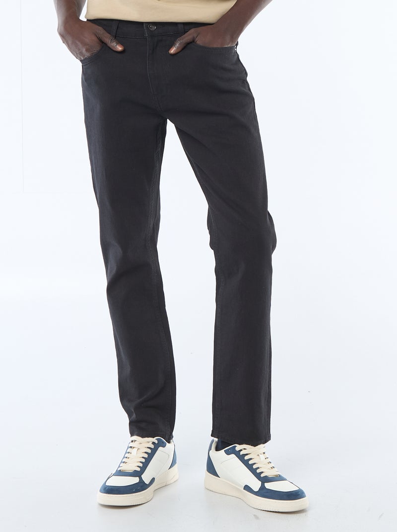 Calças de ganga slim  - L30 PRETO - Kiabi